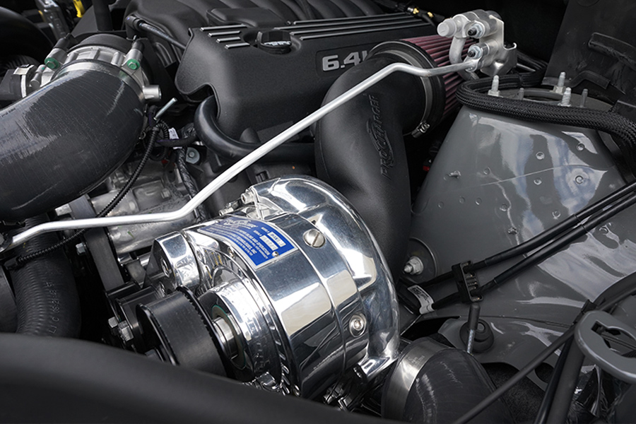 ProCharger supercharger on a Jeep Grand Cherokee SRT8